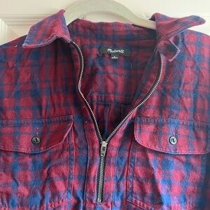 Madewell flannel pullover